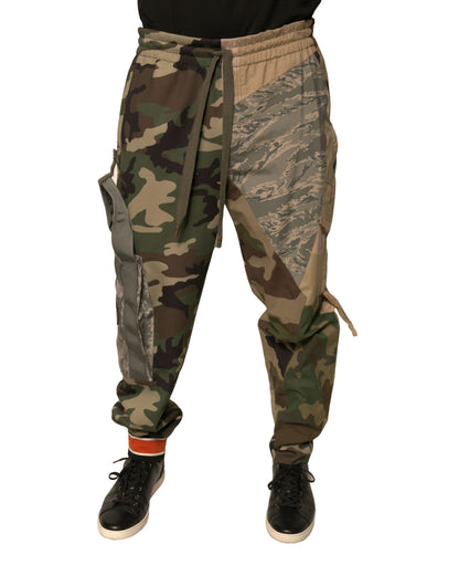 Multicolor Camouflage Jogger Sweatpants Pants