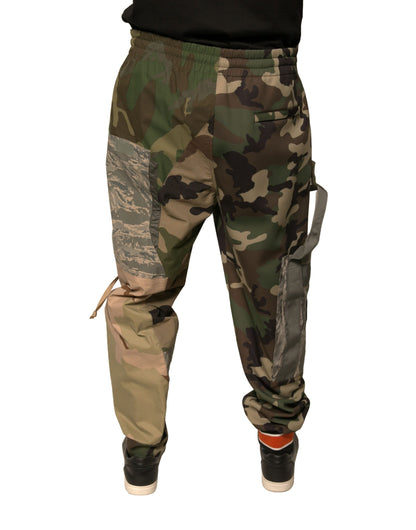 Multicolor Camouflage Jogger Sweatpants Pants