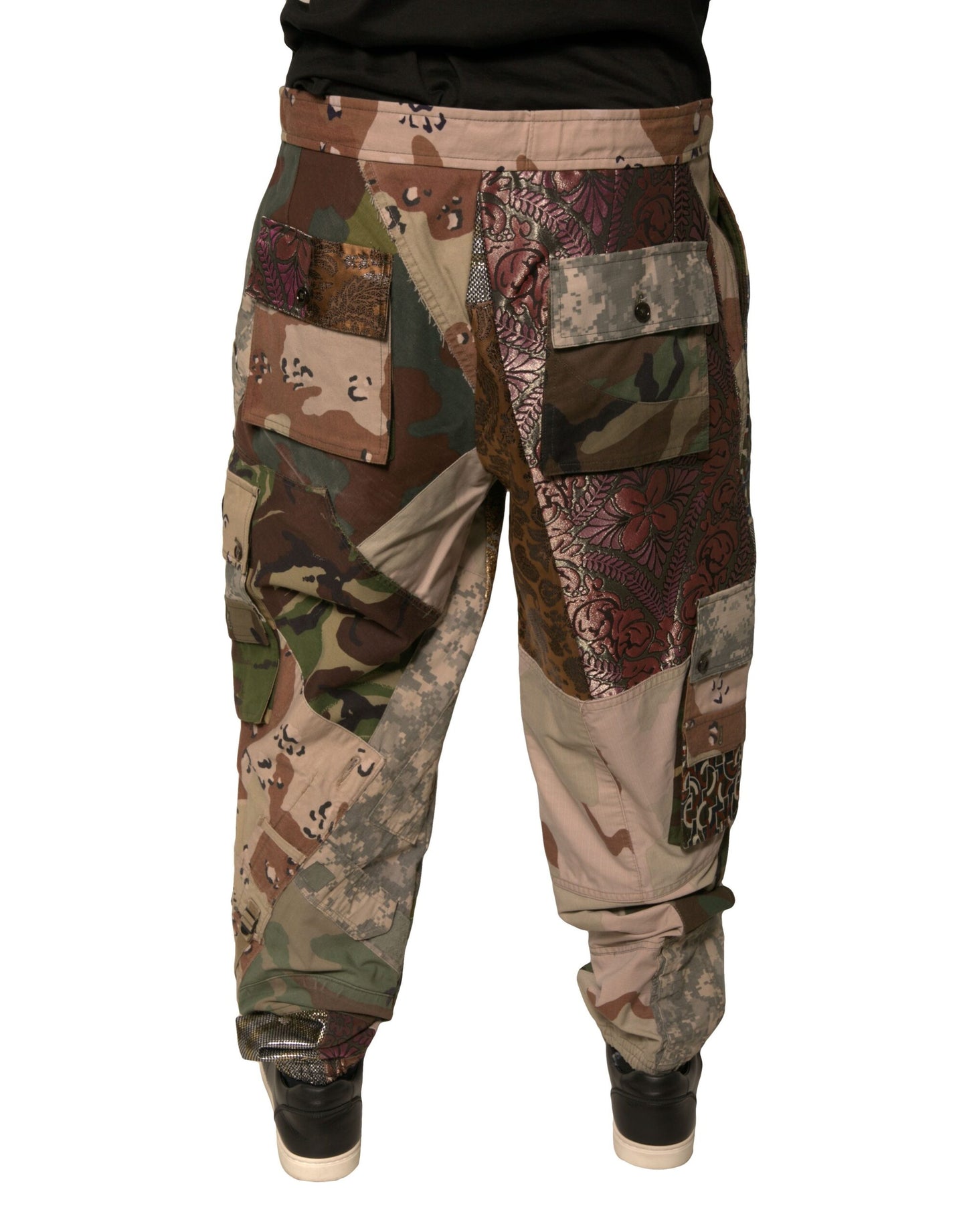 Multicolor Patchwork Men Jogger Pants