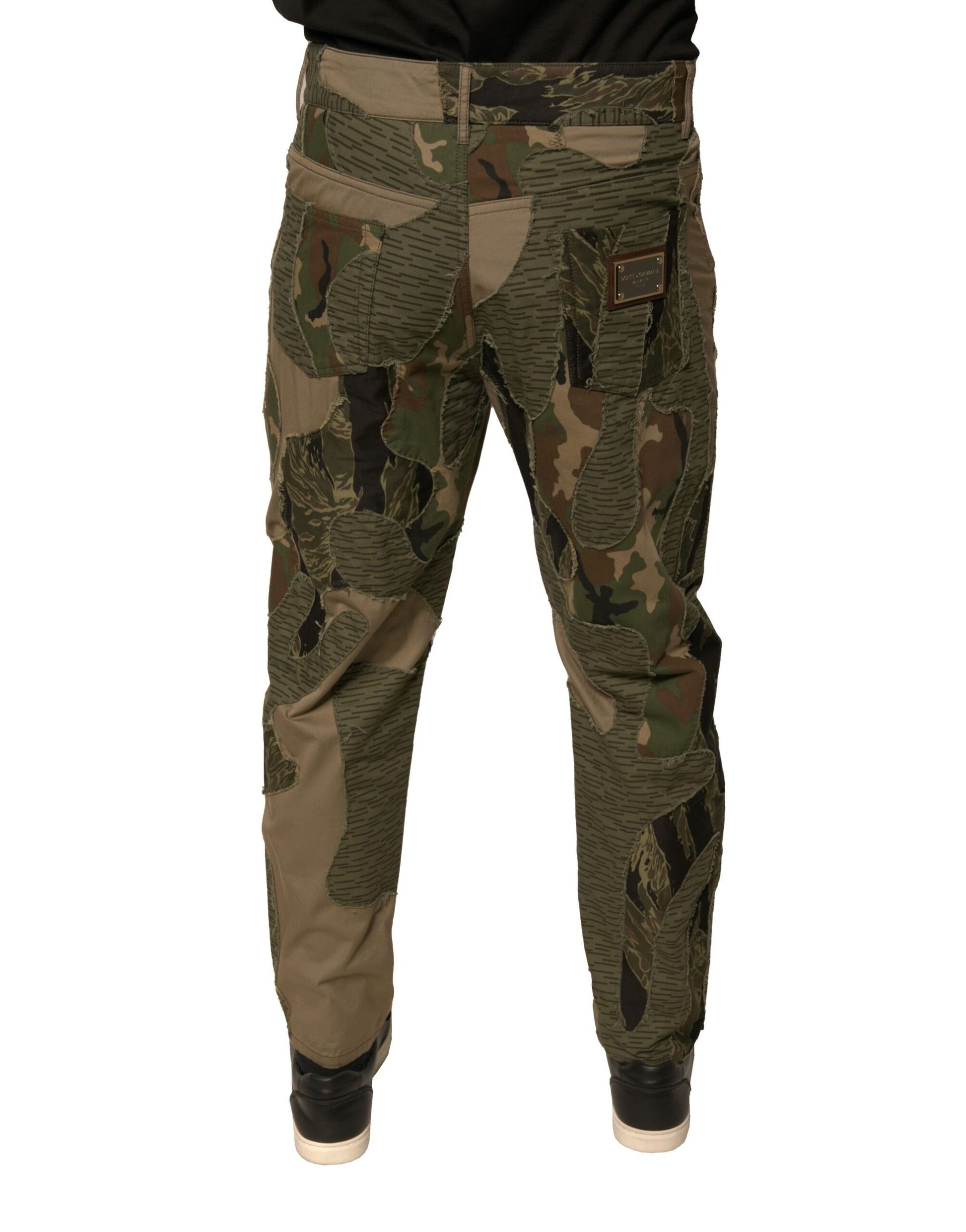 Multicolor Camouflage Cotton Pants