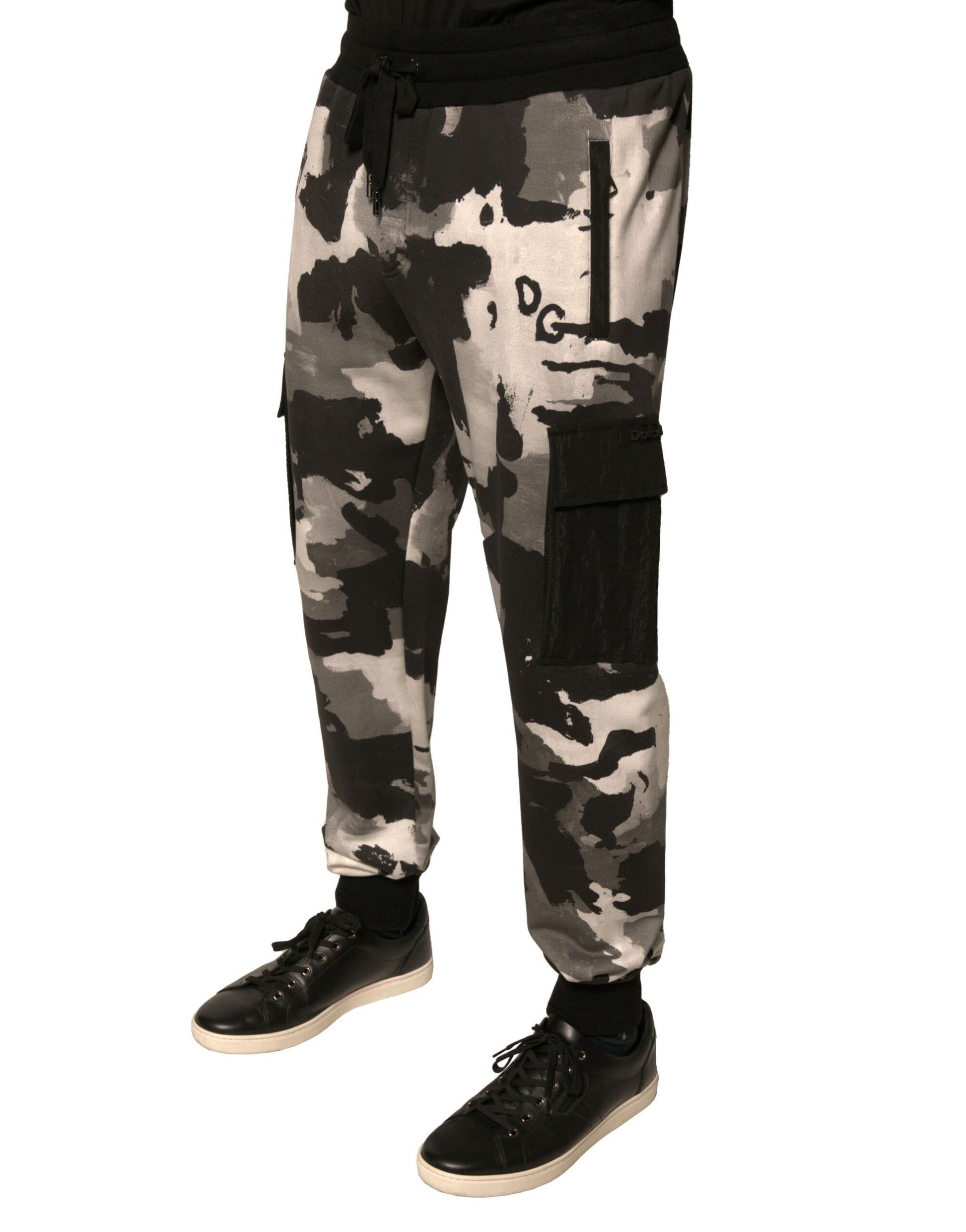 Multicolor Camouflage Cargo Jogger Pants