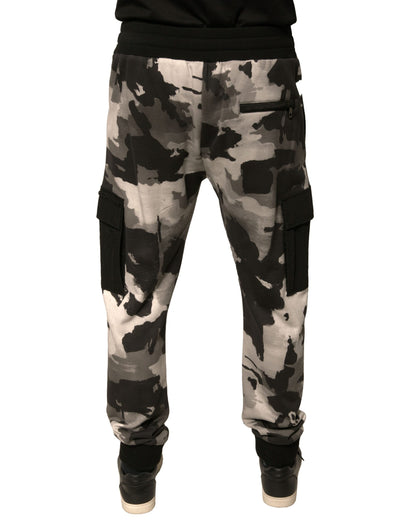 Multicolor Camouflage Cargo Jogger Pants