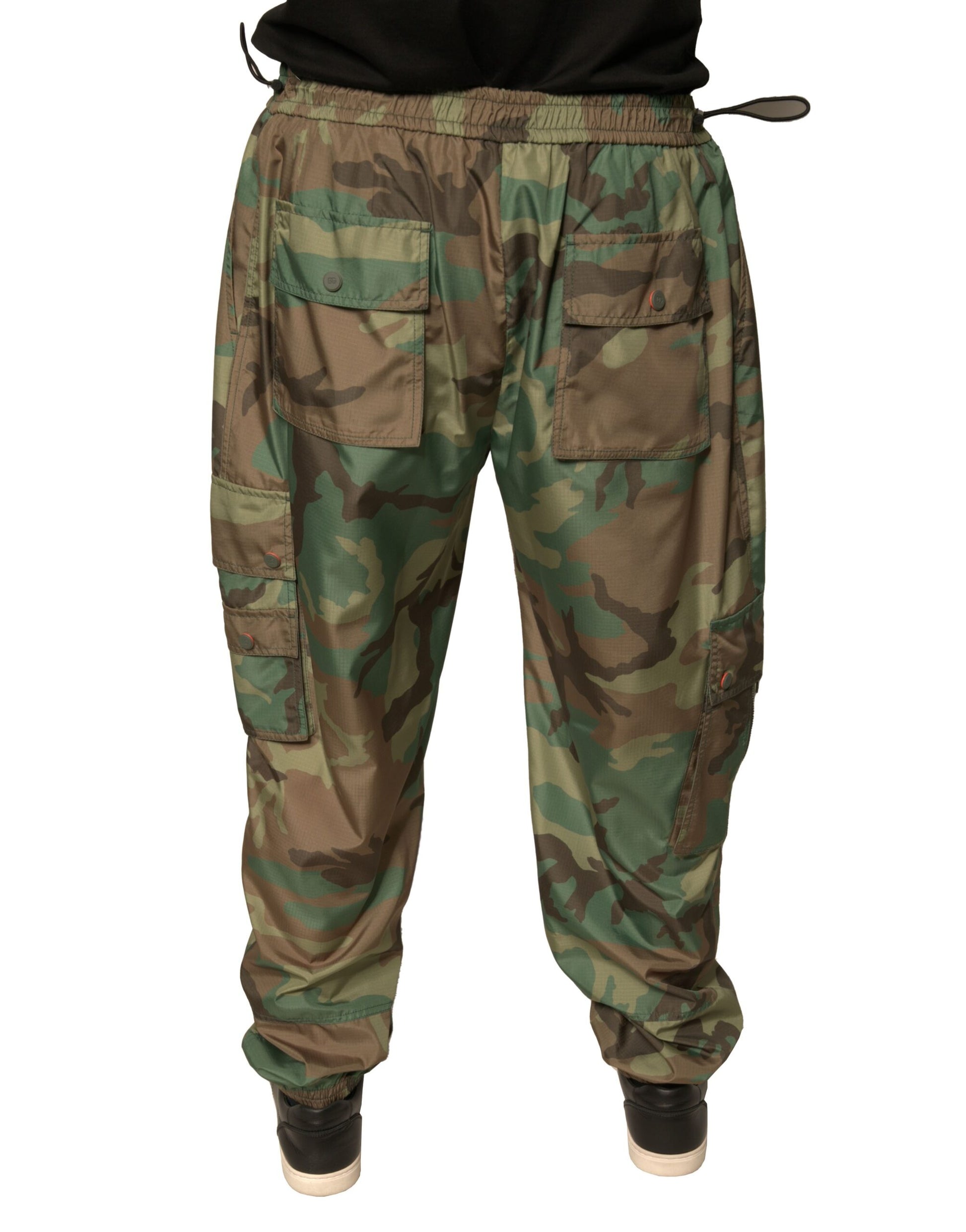 Multicolor Camouflage Cargo Sweatpants Pants