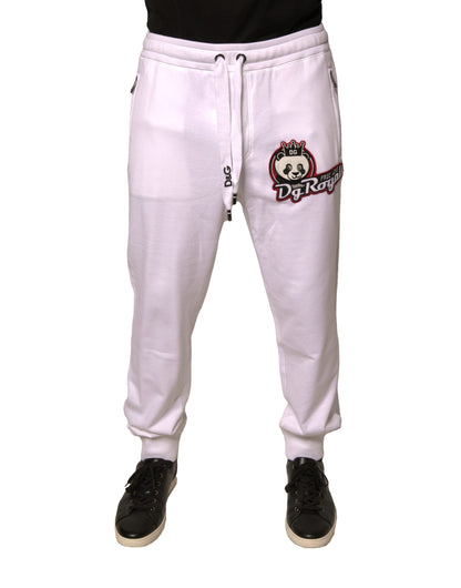 White DG Royals Jogger Cotton Sweatpants Pants