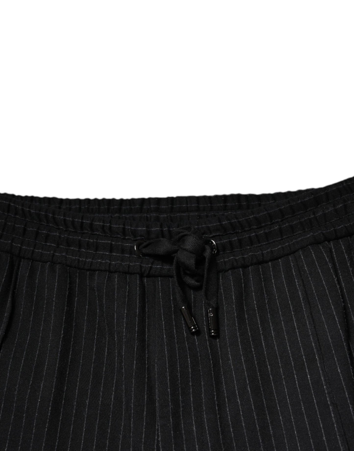 Black Stripes Viscose Skinny Dress Pants