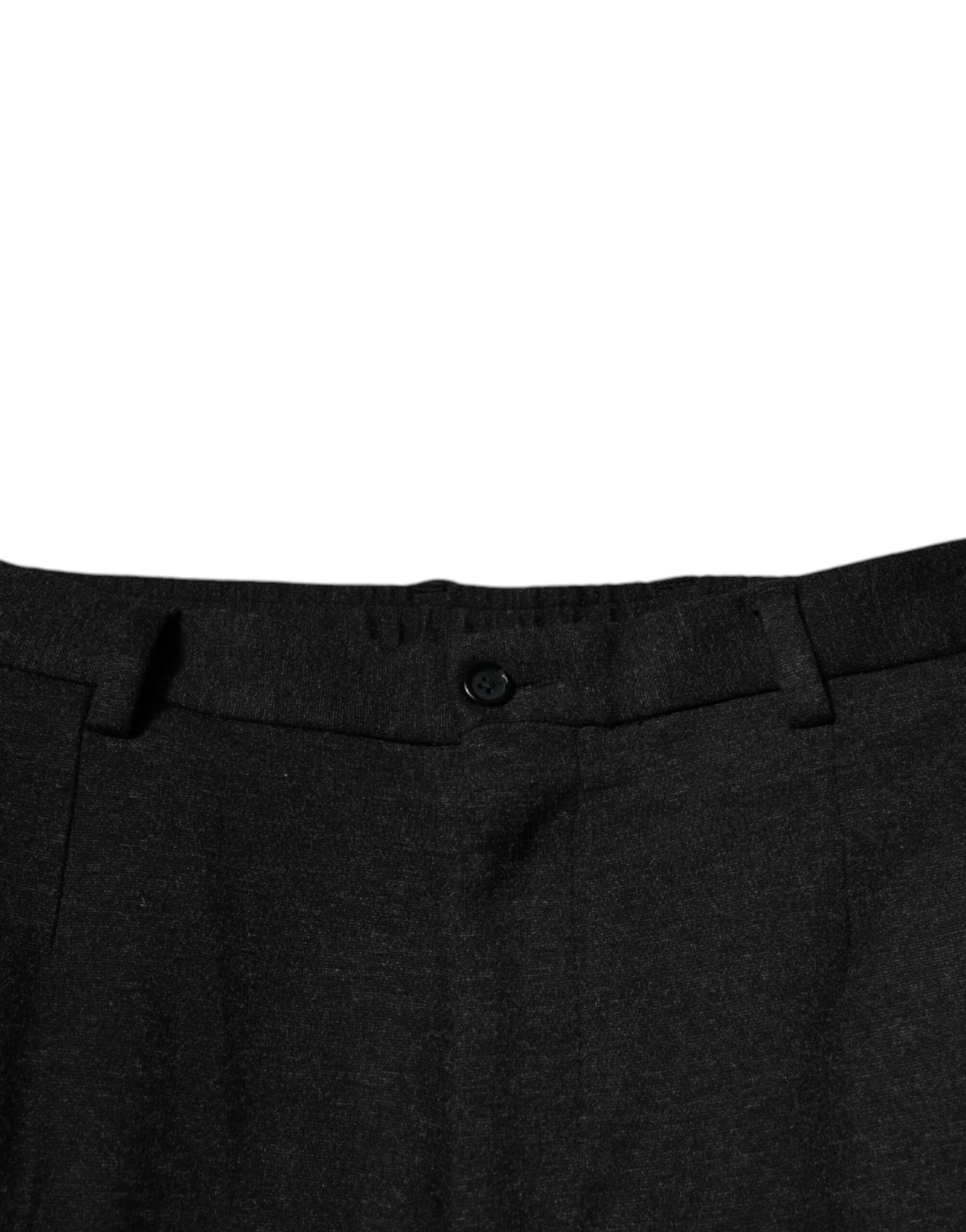 Black Viscose Cargo Men Casual Pants