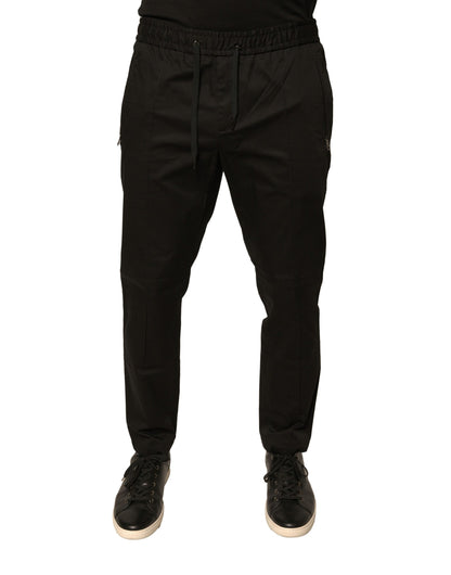 Black Cotton Jogger Jogging Pants