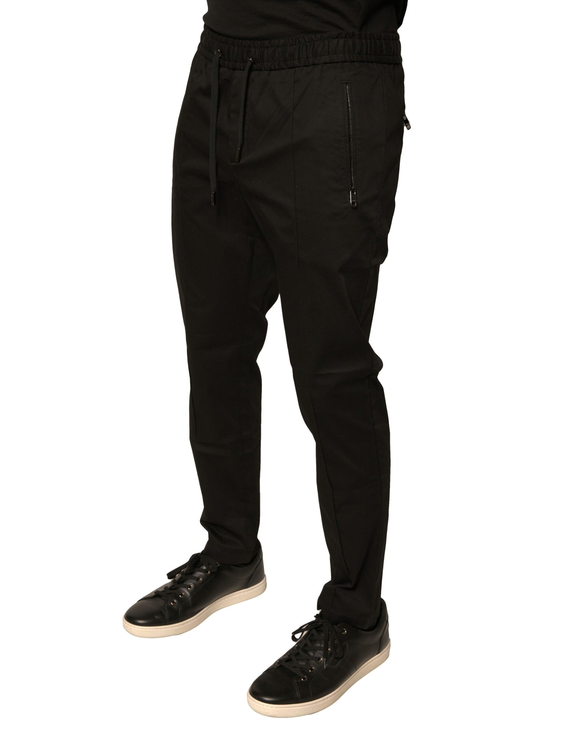 Black Cotton Jogger Jogging Pants