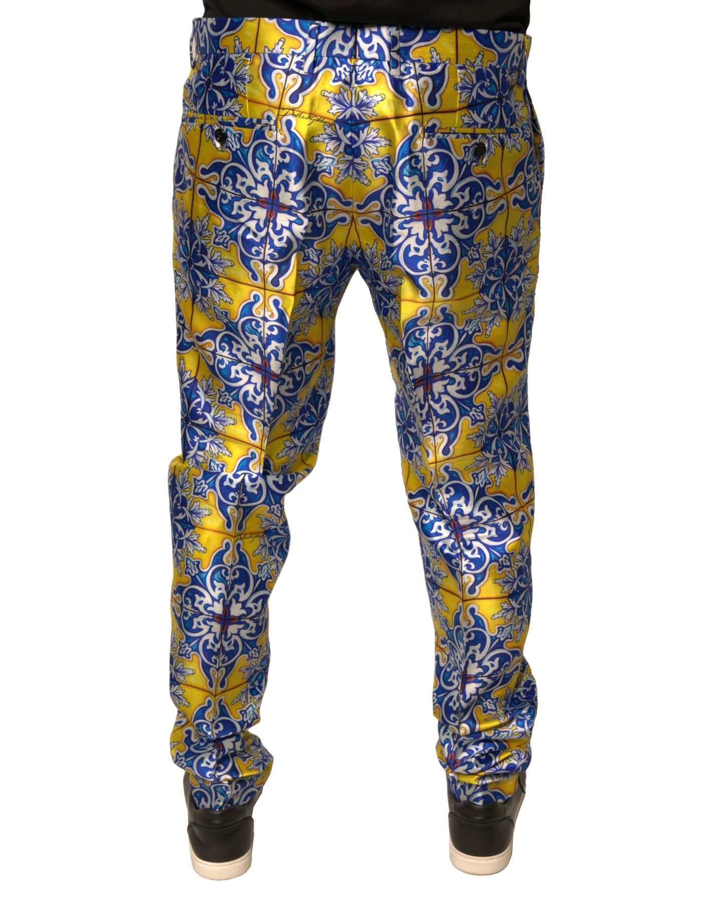 Multicolor MajolicaSilk Skinny Pants