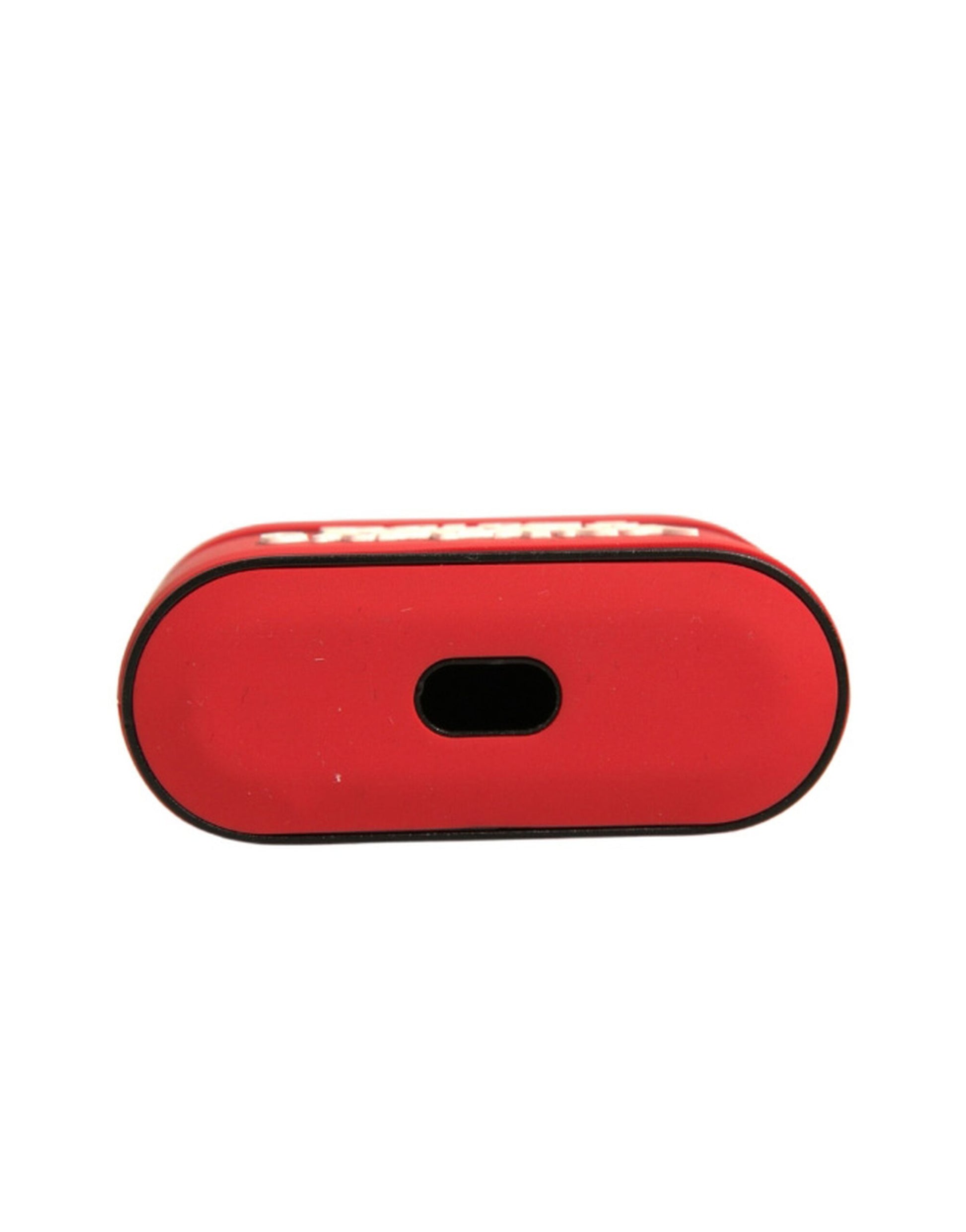 Red PVC Embossed Logo Plaque Holder Airpods Case