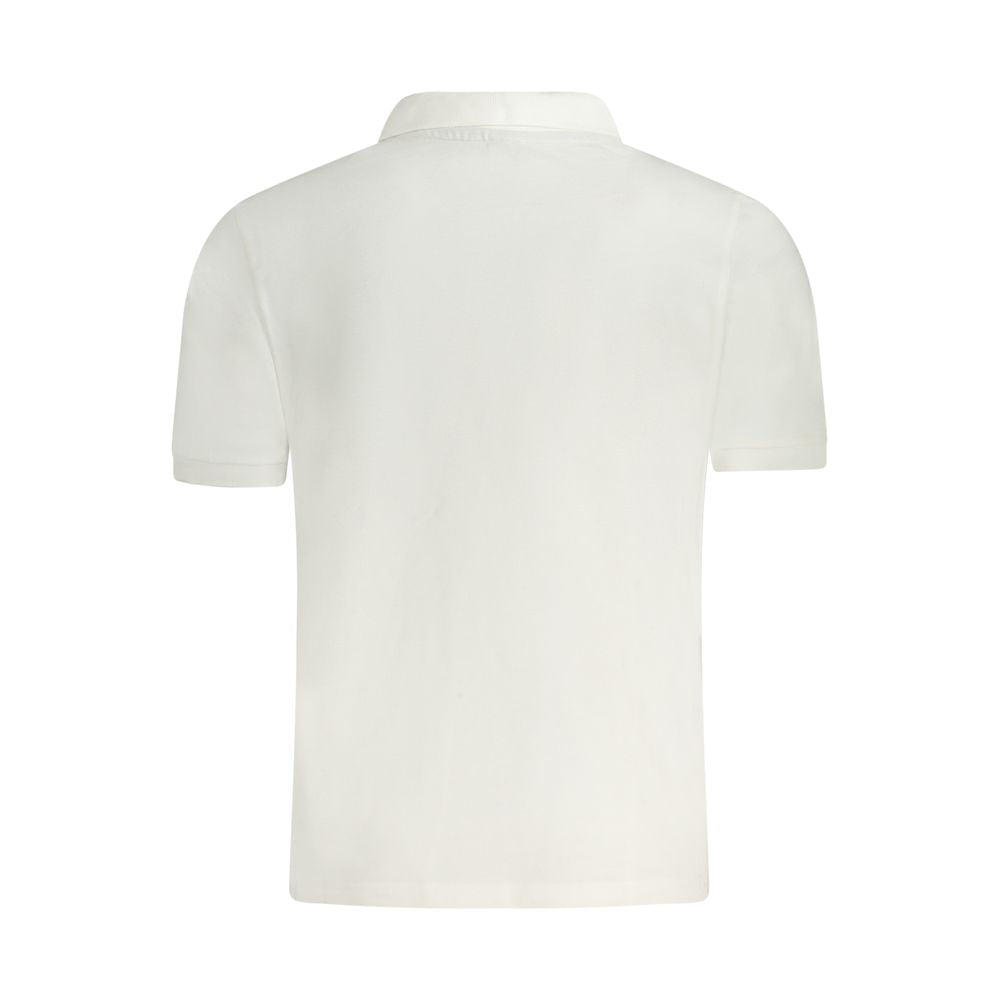 White Cotton Men Polo