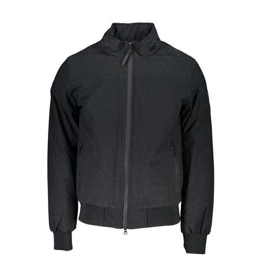 Black Polyamide Men Jacket