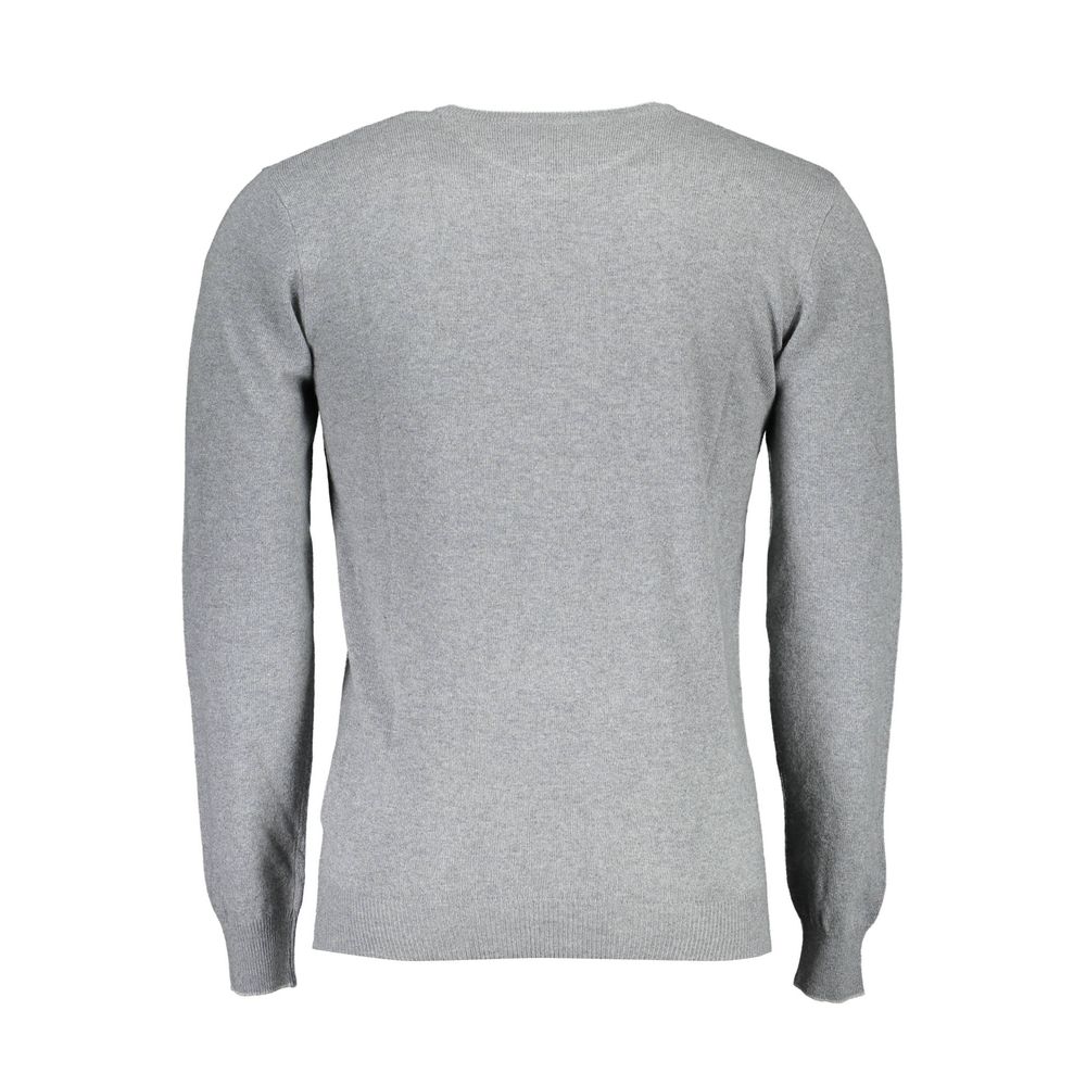 Gray Wool Men Sweater