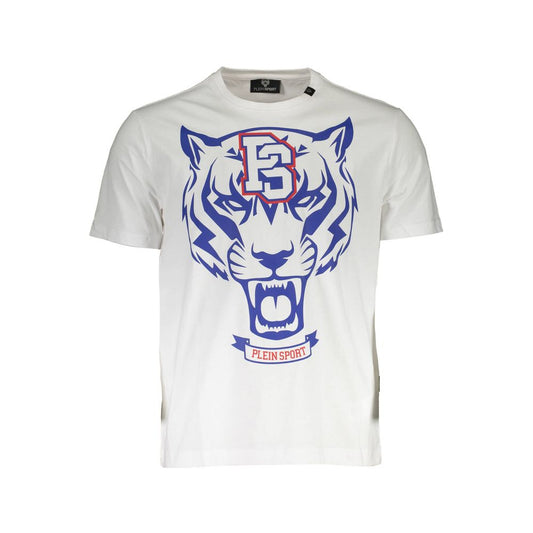 White Cotton Men T-Shirt