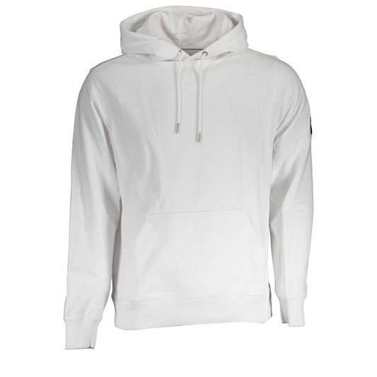 White Cotton Men Sweatshirt