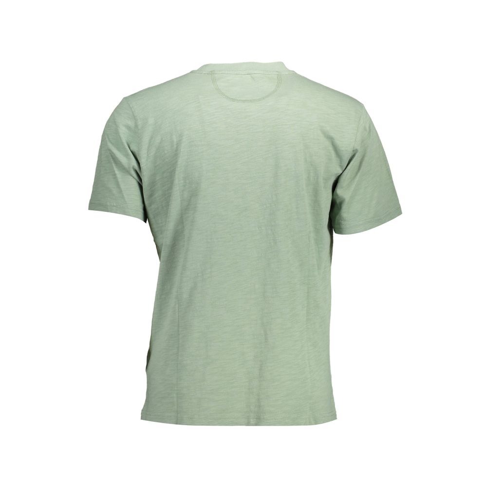 Green Cotton Men T-Shirt