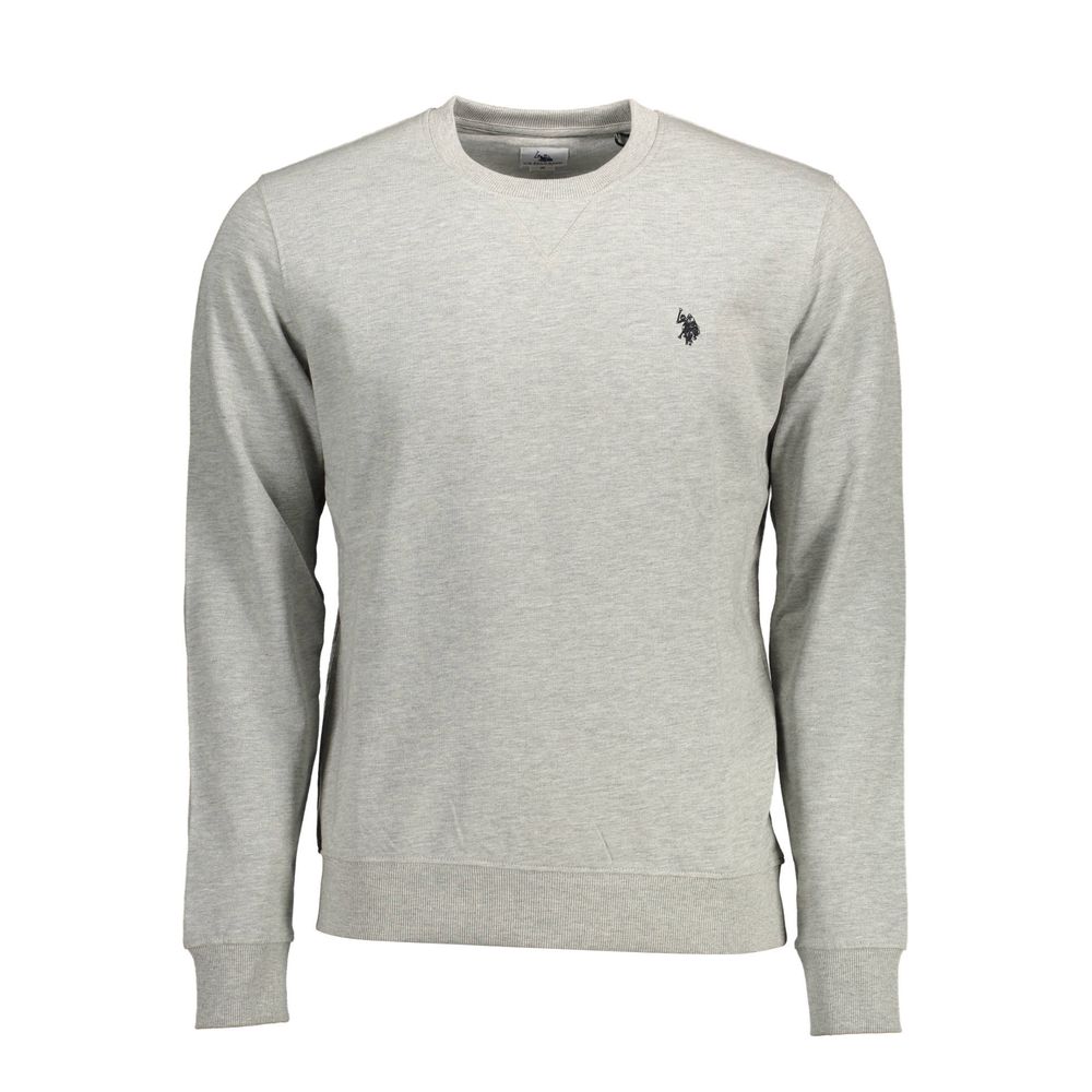 Gray Cotton Men Sweater