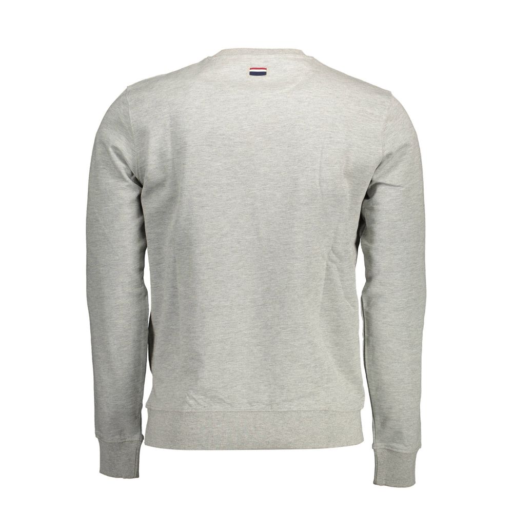 Gray Cotton Men Sweater