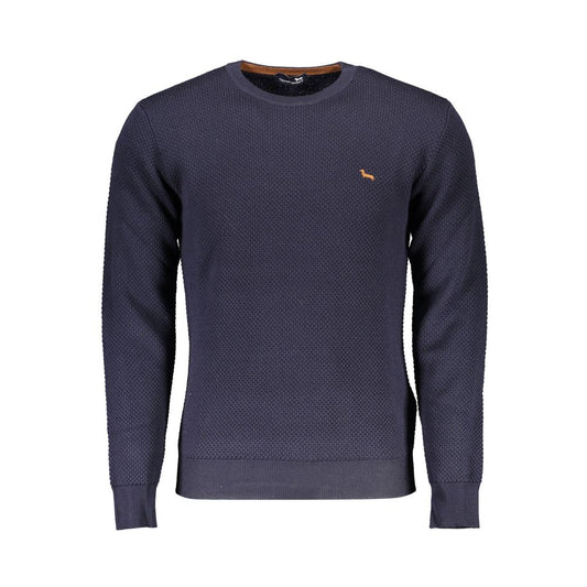 Blue Wool Men Sweater