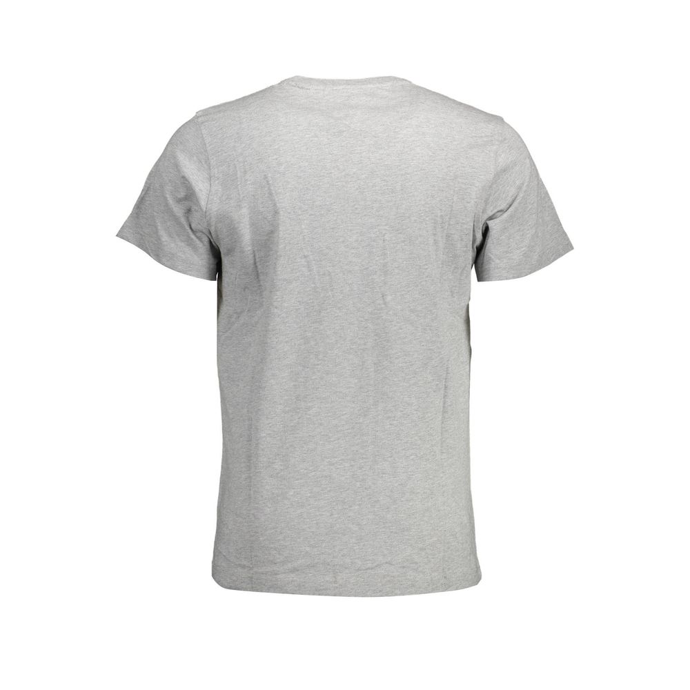 Graues Baumwoll-Herren-T-Shirt