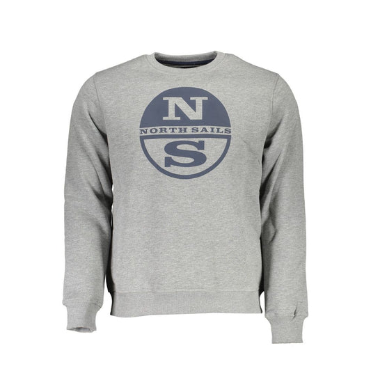 Gray Cotton Men Sweater