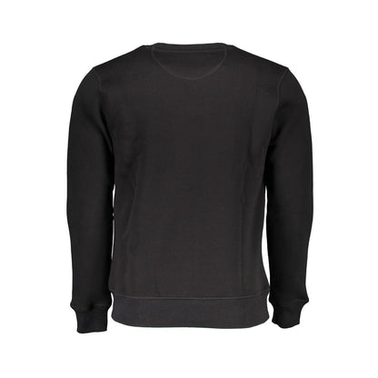 Black Cotton Men Sweater