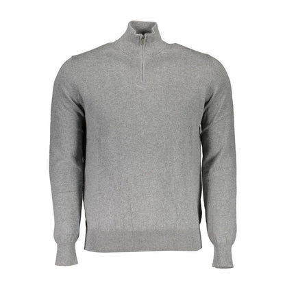 Gray Cotton Men Sweater