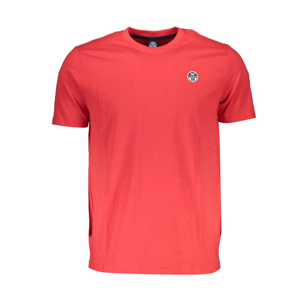 Rotes Baumwoll-T-Shirt für Herren