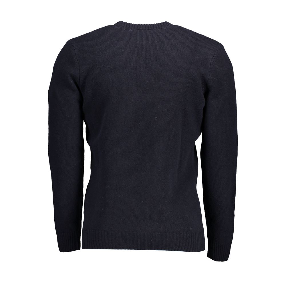 Blue Wool Men Sweater