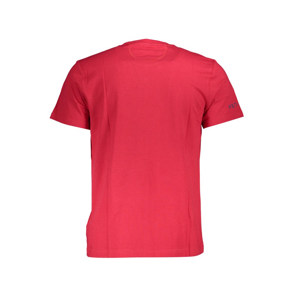 Rotes Baumwoll-T-Shirt für Herren