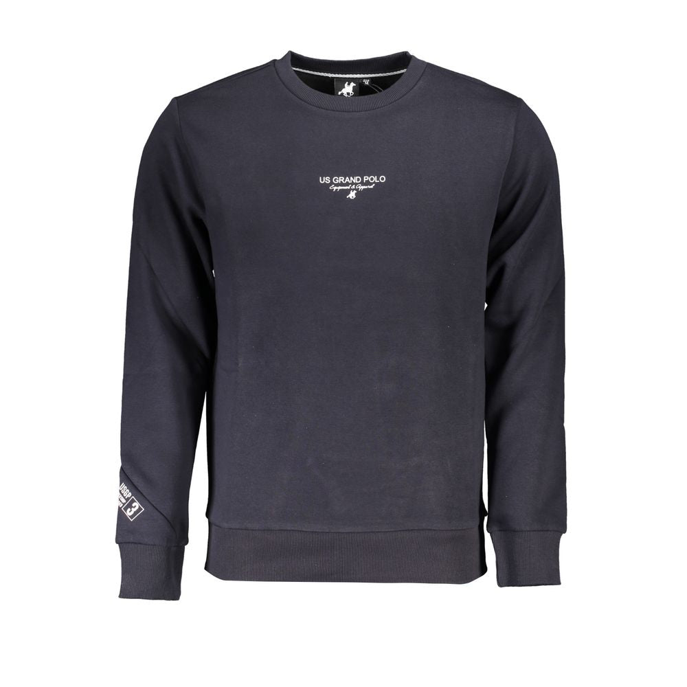 Elegantes Fleece-Sweatshirt mit Rundhalsausschnitt in Blau