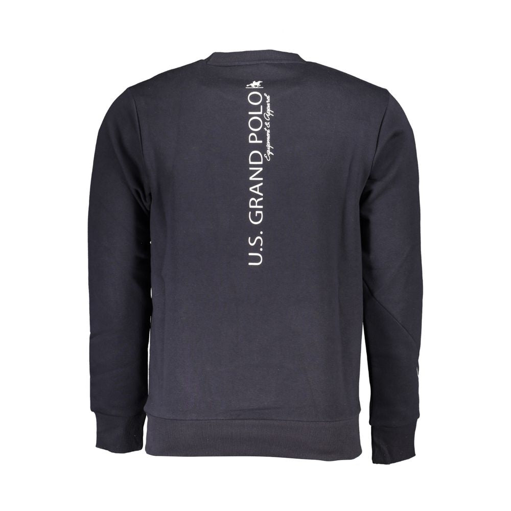 Elegantes Fleece-Sweatshirt mit Rundhalsausschnitt in Blau