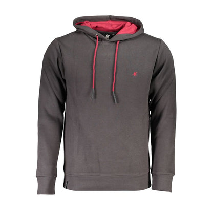 Schickes graues Kapuzensweatshirt mit Stickdetail