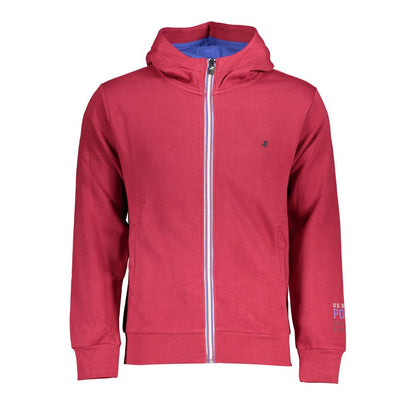 Schickes rosa Fleece-Kapuzensweatshirt