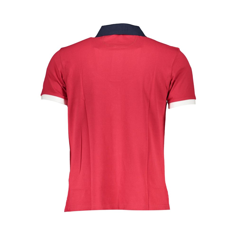 Red Cotton Men Polo