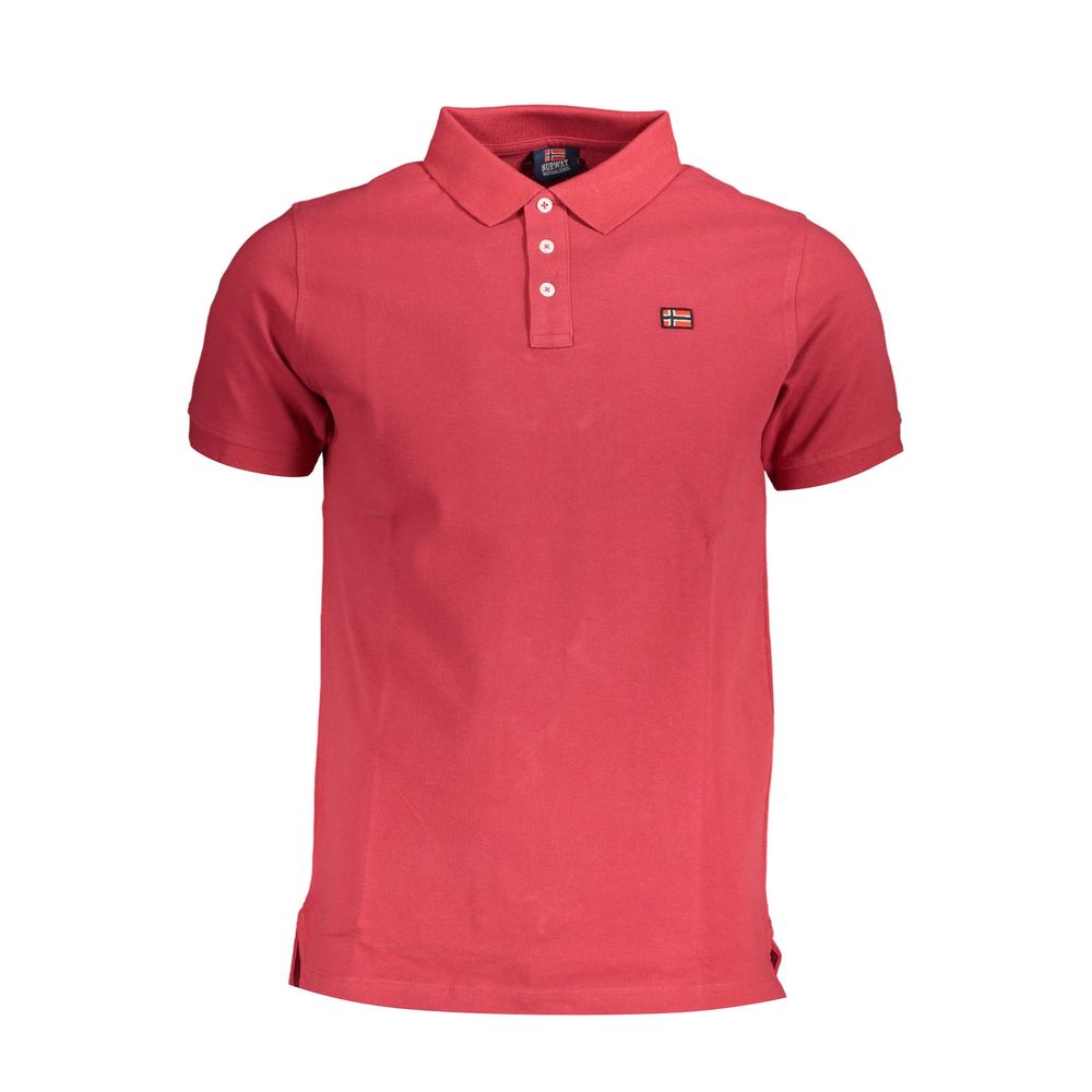 Rotes Poloshirt aus Baumwolle