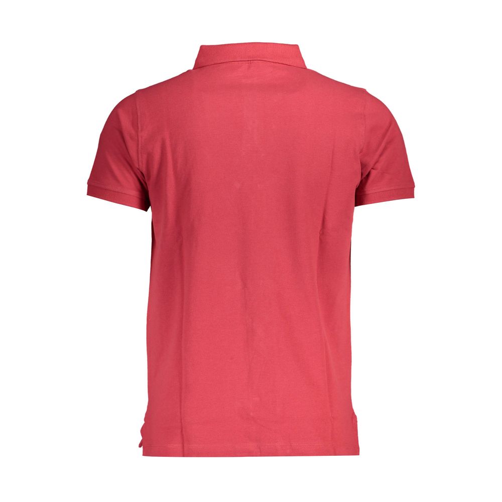 Rotes Poloshirt aus Baumwolle