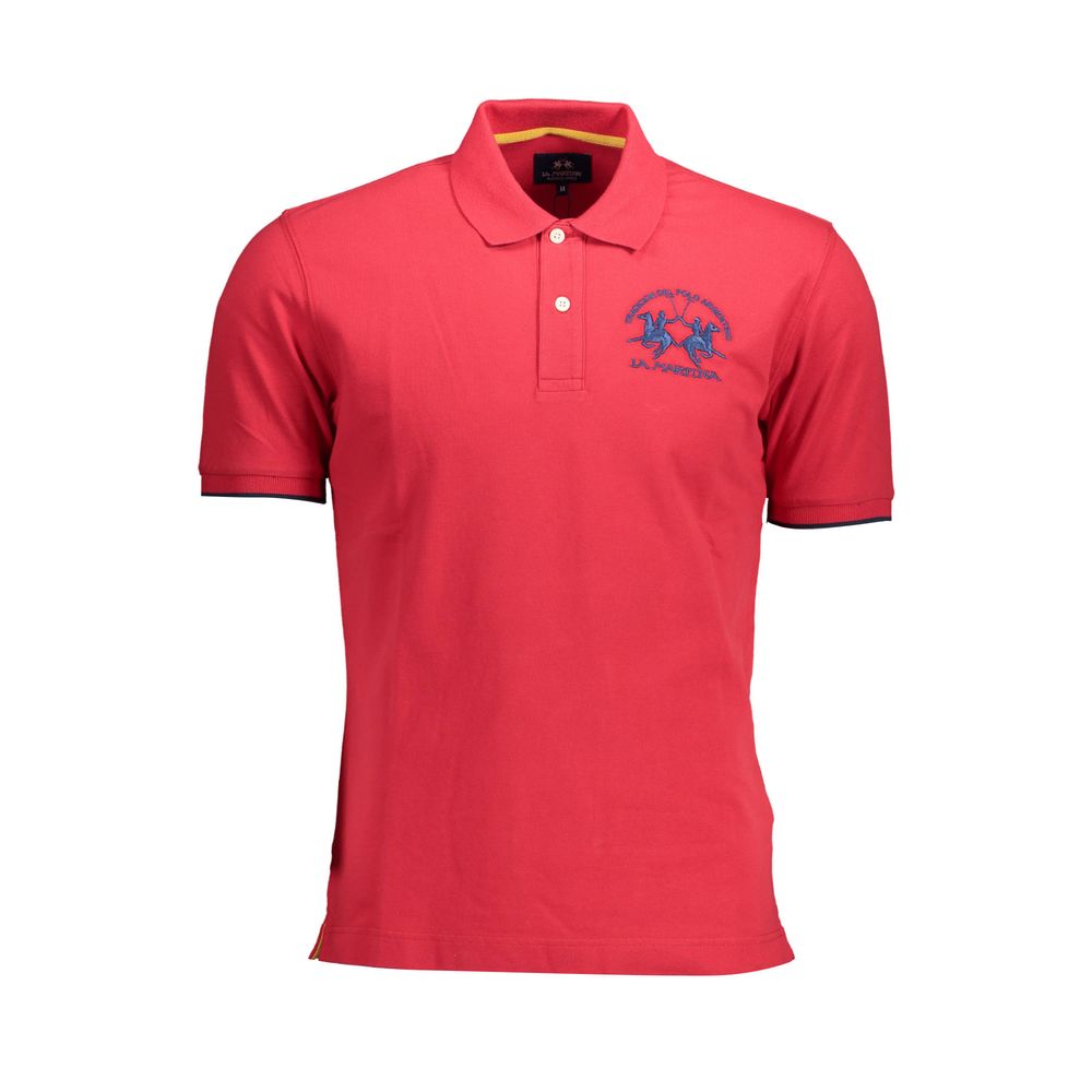 Rotes Poloshirt aus Baumwolle für Herren