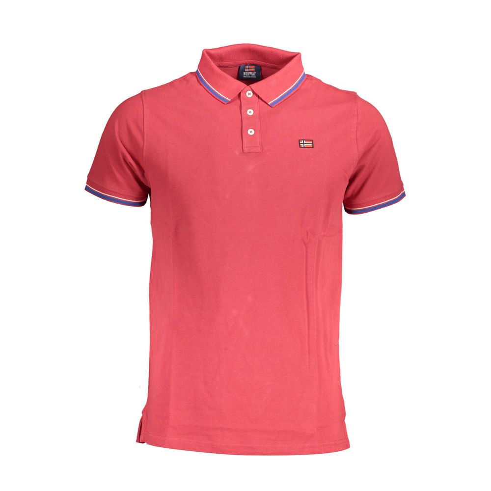 Rotes Poloshirt aus Baumwolle für Herren