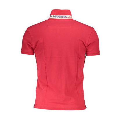 Rotes Poloshirt aus Baumwolle für Herren