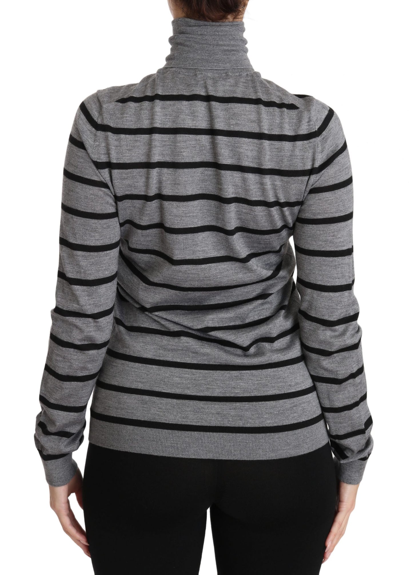 Eleganter bestickter Pullover aus Kaschmir-Seide