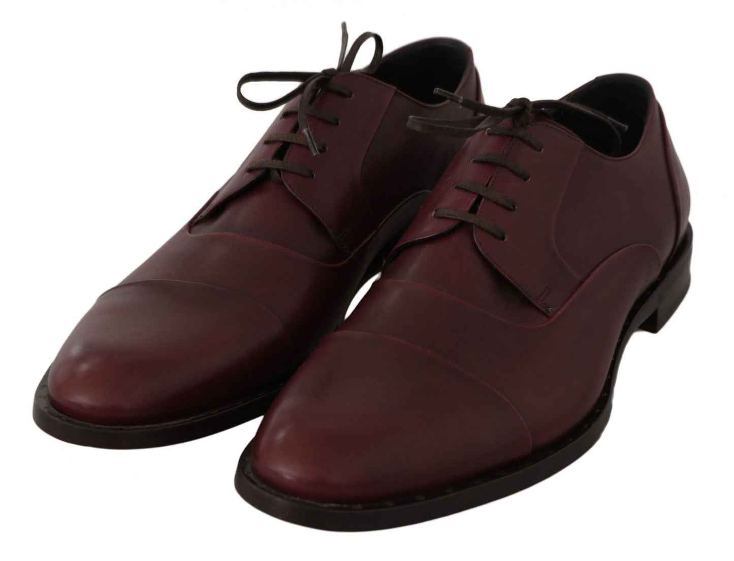 Elegante Abendschuhe aus bordeauxrotem Leder