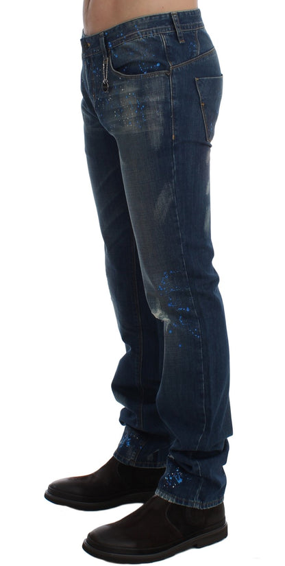 Schicke Slim Fit Jeans mit blauer Waschung